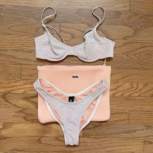 Triangl Lina Blush Sparkle Bikini XS